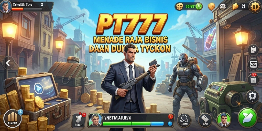 Tangkapan layar PT777 menampilkan gameplay seru dalam meraih kesuksesan bisnis.