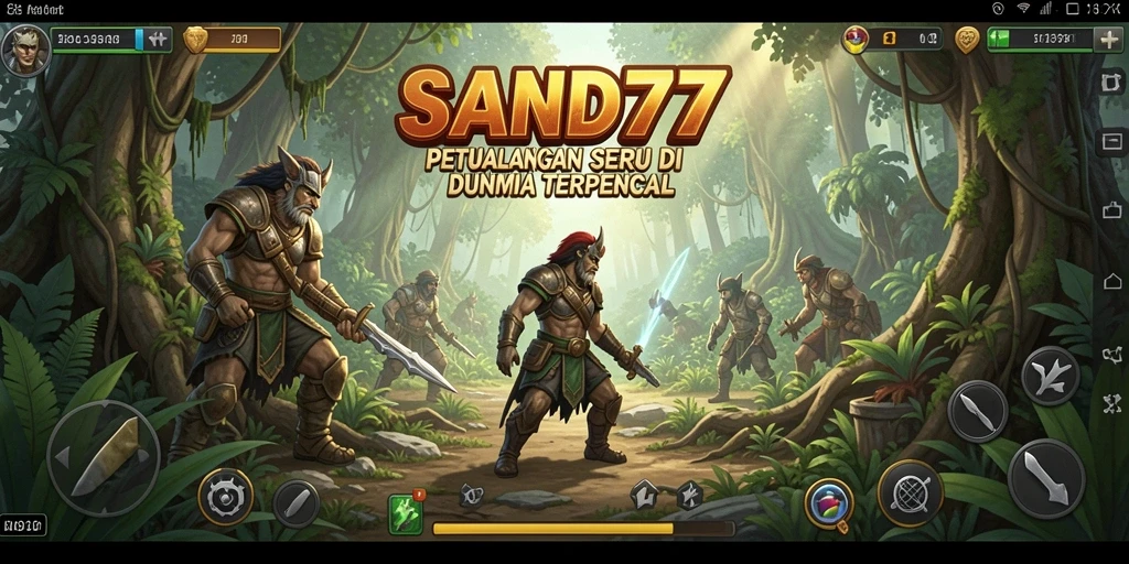 Tampilan gameplay <strong>SAND77</strong> yang menawan dengan petualangan seru.