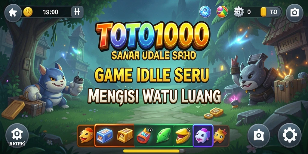 Screenshot permainan TOTO1000 menampilkan gameplay yang menarik dan inovatif.