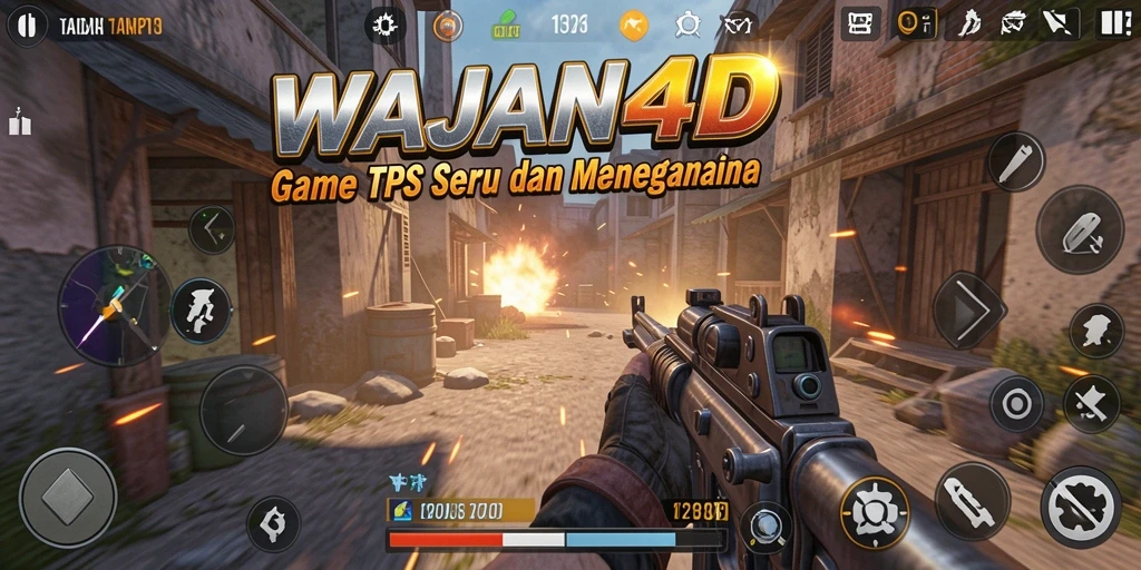 Tampilan gameplay mendebarkan dalam WAJAN4D, penuh aksi yang menegangkan.